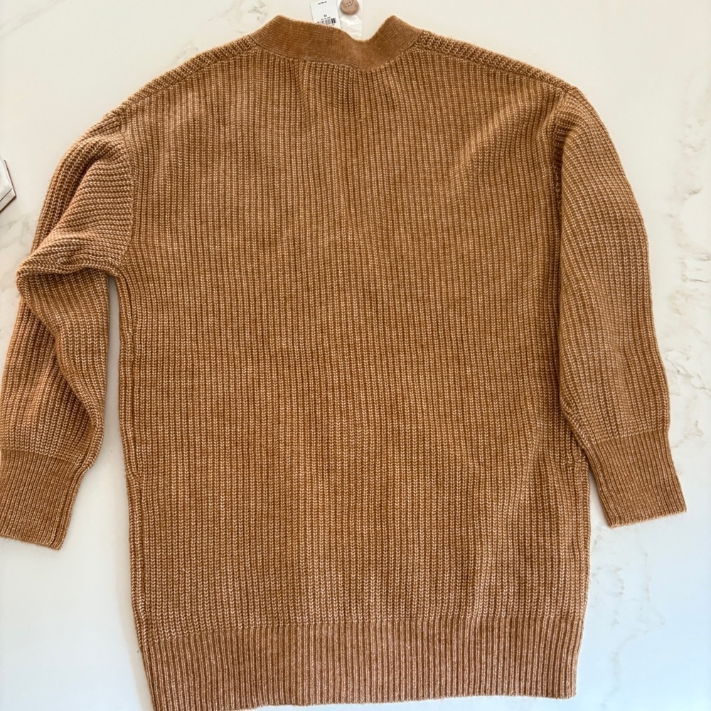 NWT Women’s Express Butterscotch Black Embroidered Accents Button Up Cardigan XS - Picture 12 of 12